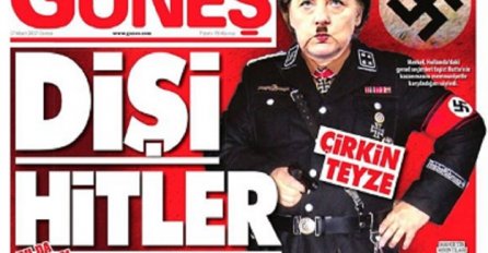 ANGELA KAO HITLER: Kancelarka sa brčićima u nacističkoj uniformi na naslovnici turskih novina (FOTO & VIDEO)