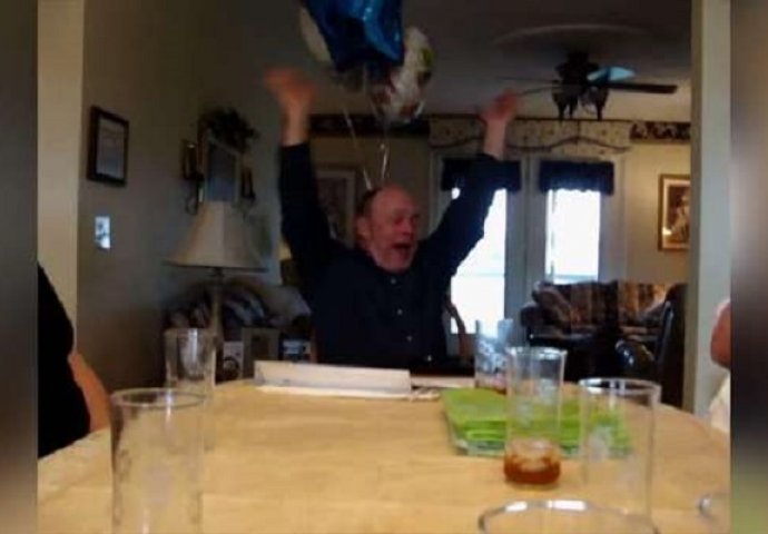 Ovaj čovjek je slavio svoj rođendan, ali ovakav poklon nije mogao ni zamisliti (VIDEO)
