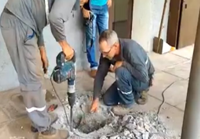 Čuli su čudne zvukove ispod svojih nogu: Kada su počeli bušiti beton, uslijedio je šok! (VIDEO)