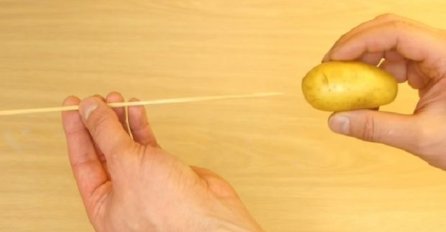 Nabio je krompir na drveni štapić: Kada vidite šta je dobio, odmah ćete potrčati do kuhinje (VIDEO)