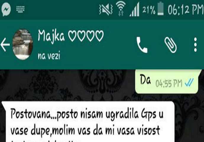 Mama nije ugradila GPS u dupe svoje kćerke, i to je već problem