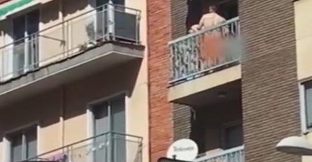 Napaljeni par imao odnos na balkonu usred bijela dana, snimka završila i na TV-u
