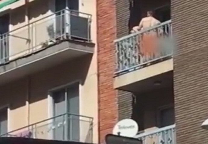 Napaljeni par imao odnos na balkonu usred bijela dana, snimka završila i na TV-u