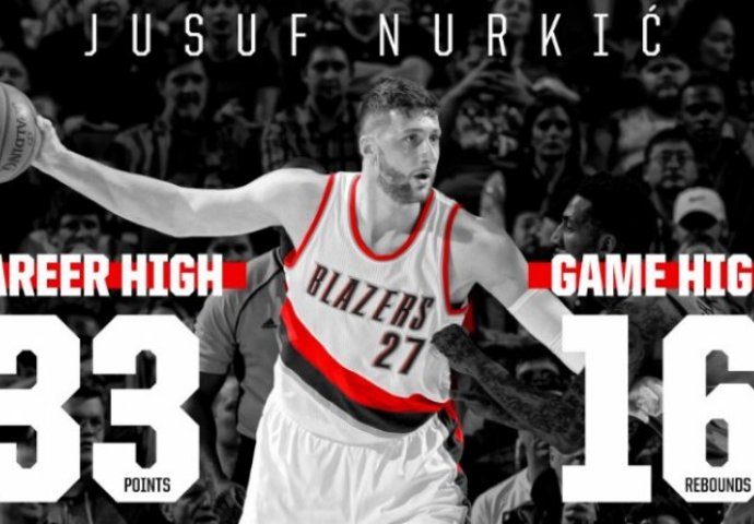 "Bosanska zvijer" i niko drugi: Nurkić oborio rekord Portlanda star 47 godina (VIDEO)