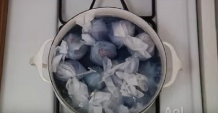 ZABORAVITE NA FARBU: Umotala je jaja u svilu, prokuhala i dobila nešto što je sve ostavilo BEZ DAHA (VIDEO)