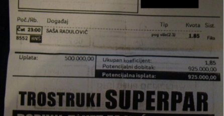NAJVEĆI GUBITNIK IZBORA: Uplatio pola miliona na Sašu Radulovića!