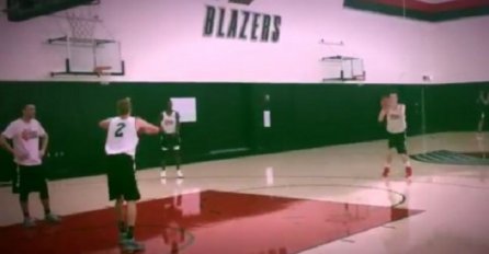 Zvezdin talenat očarao NBA skaute u Portlandu: Pogledajte Simanićevu nestvarnu seriju trojki (VIDEO)