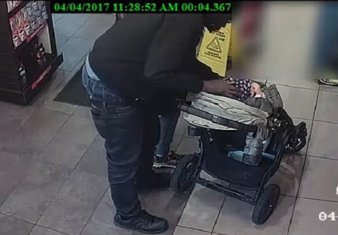 Pokušao ukrasti bebu dok je majka čekala u redu (VIDEO)