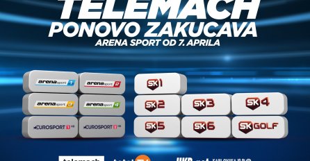 U BUDUĆNOSTI NEĆETE PROPUSTITI NITI JEDNU UTAKMICU LIGA PETICE: Telemach će od sada nuditi i Arena Sport kanale pored Sport Klubova!