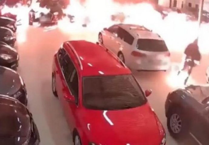 OVAKAV SLUČAJ PIROMANIJE JOŠ NIJE VIĐEN: Zapalio garažu punu skupocjenih automobila, a onda i sebe! (VIDEO)