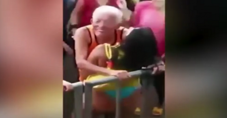 Čiča otišao na rave party, a onda jednoj polugoloj djevojci uradio nešto što će vas nasmijati do suza (VIDEO)