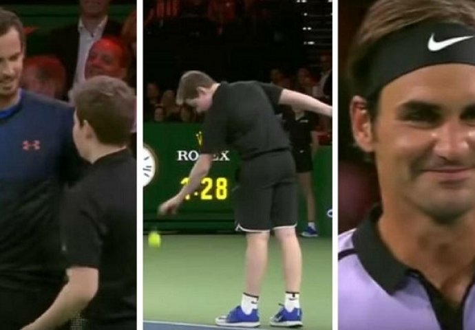 Mali, razvali ga! Murray protiv Federera uz sakupljača loptica