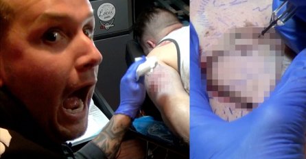 Otišao je pijan u salon za tetoviranje: Kada je vidio tetovažu, pao mu je mrak na oči (VIDEO)