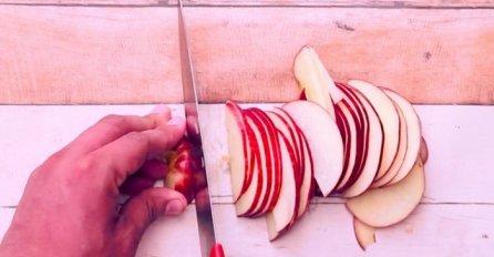 Isjekao je jabuku na jako tanke dijelove: Kada vidite razlog, odmah ćete i sami otići u kuhinju (VIDEO)