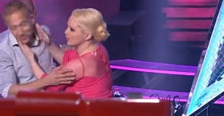 DRAMA U PINKOVIM ZVEZDAMA: Maja pokušala da poljubi voditelja, Milan se jedva uspio odbraniti! (VIDEO)