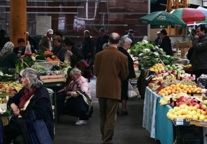 U FBiH u martu smanjena prodaja poljoprivrednih proizvod na tržnicama