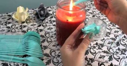 Uzela je plastičnu kašiku i stavila je iznad svijeće, krajnji rezultat će vas oduševiti (VIDEO)