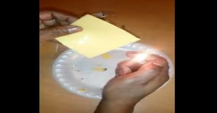 Roditelji bi trebali pogledati ovo: Evo šta se desi kada pokušate zapaliti sir (VIDEO)