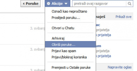 "Riješio ja danas da brišem poruke sa svih socijalnih mreža"