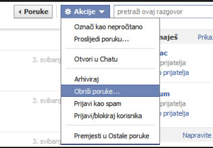 "Riješio ja danas da brišem poruke sa svih socijalnih mreža"