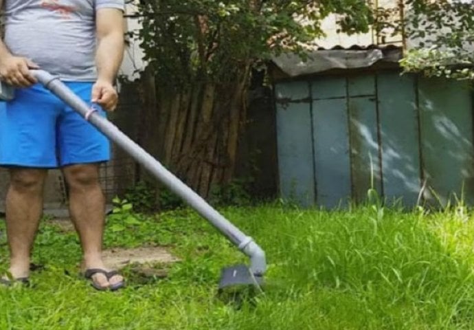 Evo kako da sami napravite ručnu kosilicu za travu, od usisivača i starih makaza (VIDEO)