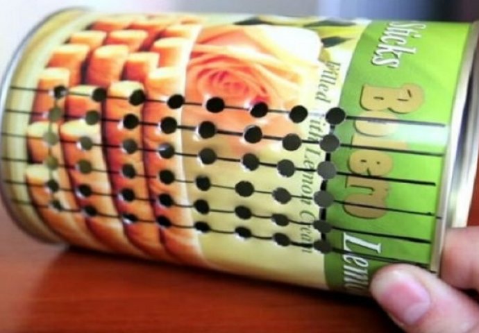 Izbušila je tačno 48 rupa na konzervi: Kada vidite zašto, probat ćete isto! (VIDEO)