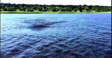 Vozili su se čamcem po jezeru, a onda su u daljini primijetili da nešto velikom brzinom juri prema njima (VIDEO)