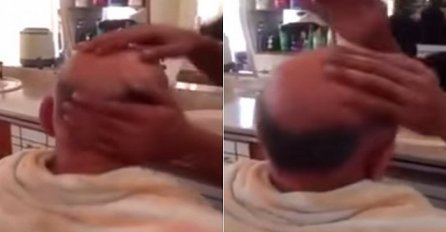 Nismo sigurni da li je frizer, masaža ili lijek za ćelavost, ali zbog ovog lupanja po glavi ćete se valjati od smijeha (VIDEO)