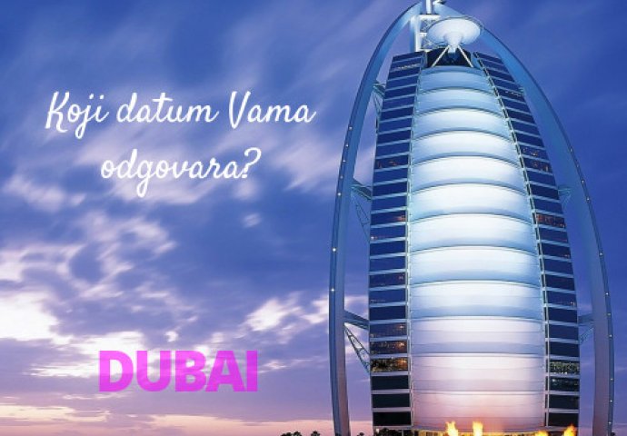 Planirate putovanje u Dubai? Koji datum Vama odgovara?
