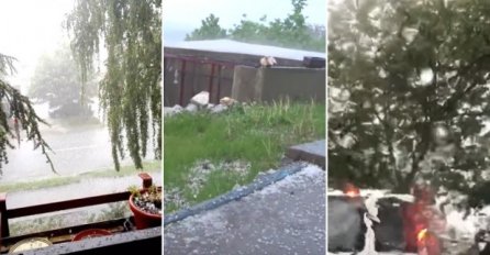 SITUACIJA POSTAJE SVE ALARMANTNIJA: Prvi snimci nevremena širom Srbije (VIDEO)