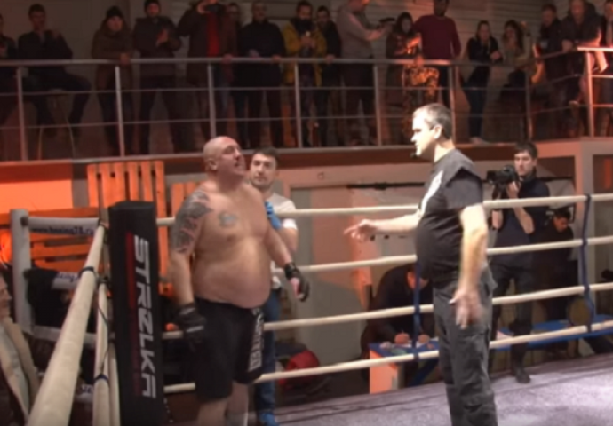 Ušao je u ring borcu od 130 kilograma i niko mu nije davao šansu, pogledajte kako se borba završila (VIDEO)