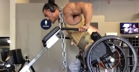 Ako vam ovaj čovjek u kolicima koji radi propadanja nije inspiracija, onda ne znamo šta je! (VIDEO)