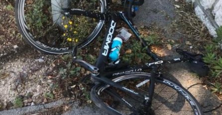 CHRIS FROOME DOBRO PROŠAO: Vozač automobila ga udario i izgurao na pločnik, prvak nepovrijeđen, bicikl uništen!