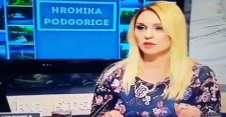 NEREALAN LAPSUS CRNOGORSKE VODITELJICE: Robote pomiješala sa peharima, a sada joj se region smije! (VIDEO)