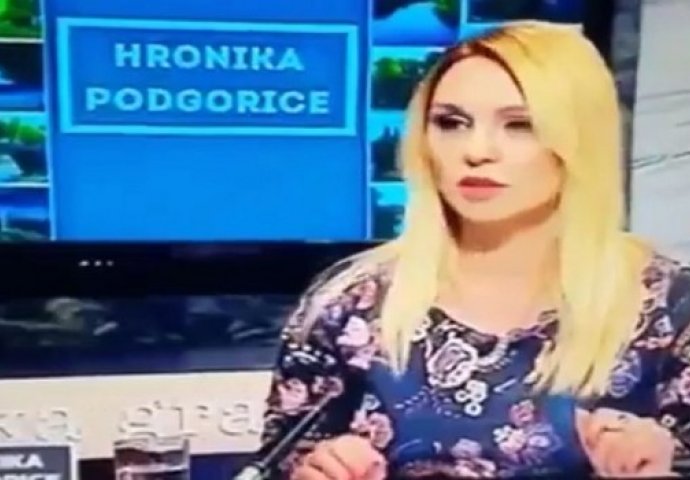 NEREALAN LAPSUS CRNOGORSKE VODITELJICE: Robote pomiješala sa peharima, a sada joj se region smije! (VIDEO)