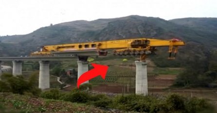 Zovu ga željezno čudovište: Kada vidite kako Kinezi grade most uz pomoć ovog stroja past ćete sa stolice (VIDEO)