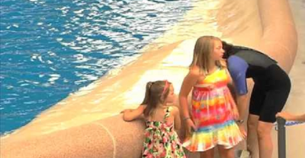 Ove dvije djevojčice su se igrale sa delfinom, a onda se desilo nešto neočekivano (VIDEO)