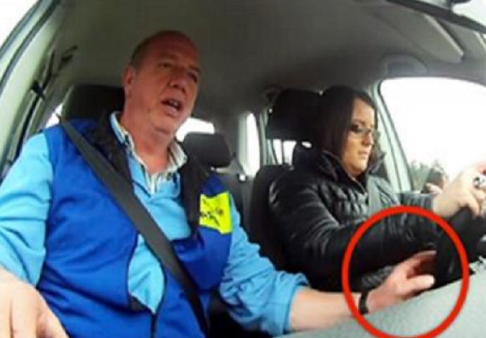 Počela je pisati poruke na mobitelu dok je vozila, sada pogledajte šta je instruktor uradio (VIDEO)