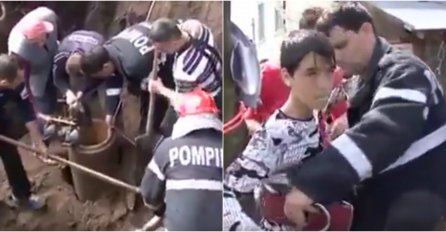 VIDEO OD KOJEG VAM ZASTAJE DAH: Mladić se spustio u rupu kako bi spasio bebu! 