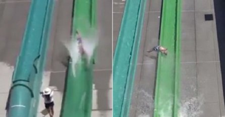 Dječak ispao sa tobogana u akva parku: Jezivi trenutak nesreće koja je mogla da se završi tragično (VIDEO)
