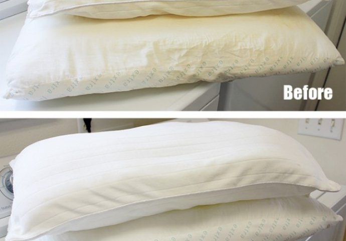 NAKON SAMO JEDNOG PRANJA: Izbijelite požutjele jastuke, izgledat će kao tek kupljeni!