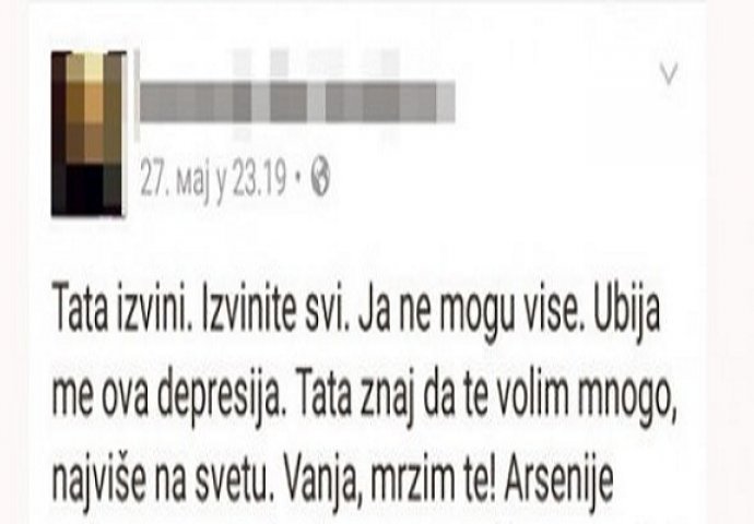 NAPISALA STATUS PA SKOČILA S MOSTA: Ostavila stvari, pa skočila u Savu!