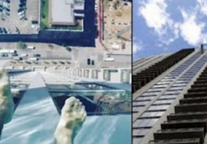 Samo za najhrabrije: Bazen na 42. spratu ima stakleno dno, plivačima daje fascinantan pogled na ulicu (VIDEO)