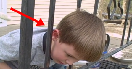 Zapela mu je glava u ogradi i tata ga nije uspio izvući, a onda je klinac sve šokirao! (VIDEO)