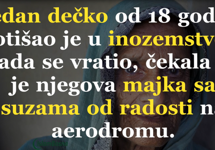 Jedan dečko od 18 godina otišao...