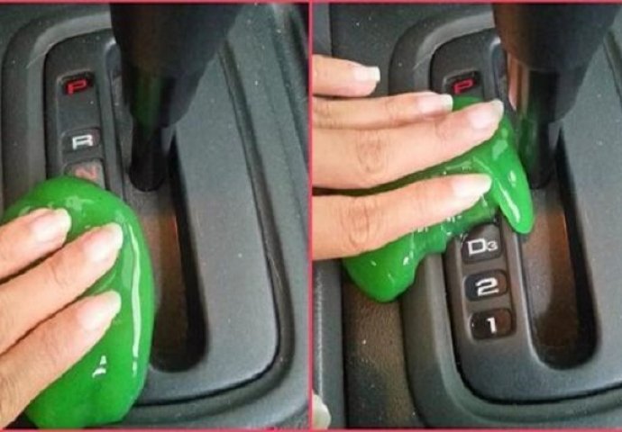 Protrljala je ovom zelenom gumom cijelu unutrašnjost svog auta, pogledajte šta je time postigla (VIDEO)