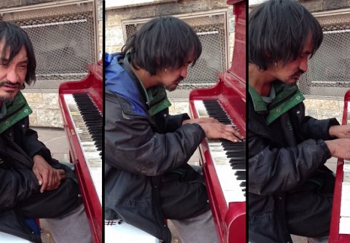 30 godina je beskućnik, a kada je sjeo za klavir nešto magično se desilo (VIDEO)