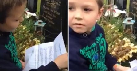 Dirljivo: Dječak došao na grob svog oca i dobio pismo iz ‘raja’ (VIDEO)