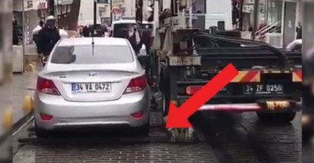 Parkirao je auto gdje je zabranjeno: Ovaj kamion ga je odstranio za manje od jedne minute! (VIDEO)