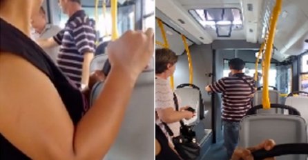 BEBA MOGLA DA SE UGUŠI: Vozač na liniji 610 zarobio putnike u gradskom autobusu (VIDEO)